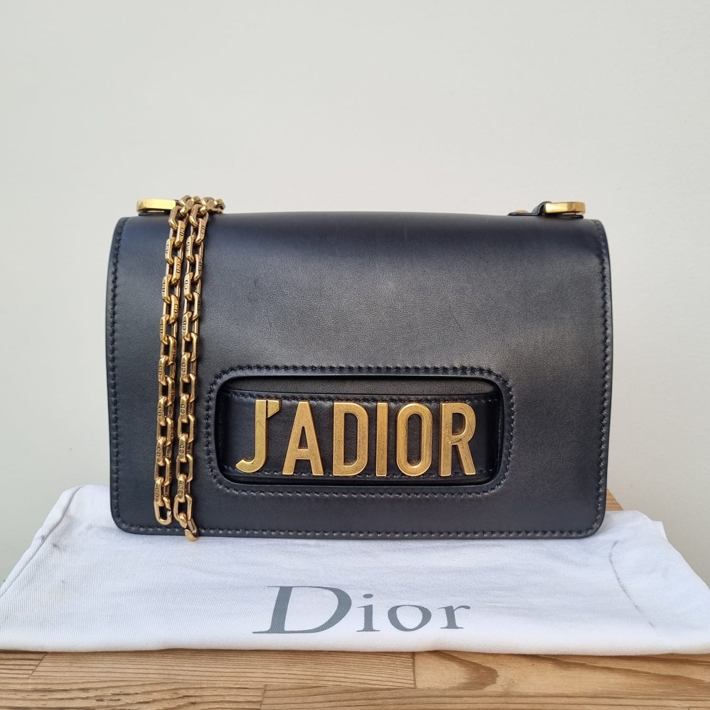 Dior J'adior Revo Flap Bag Black GHW 2017 Size 25x6x17