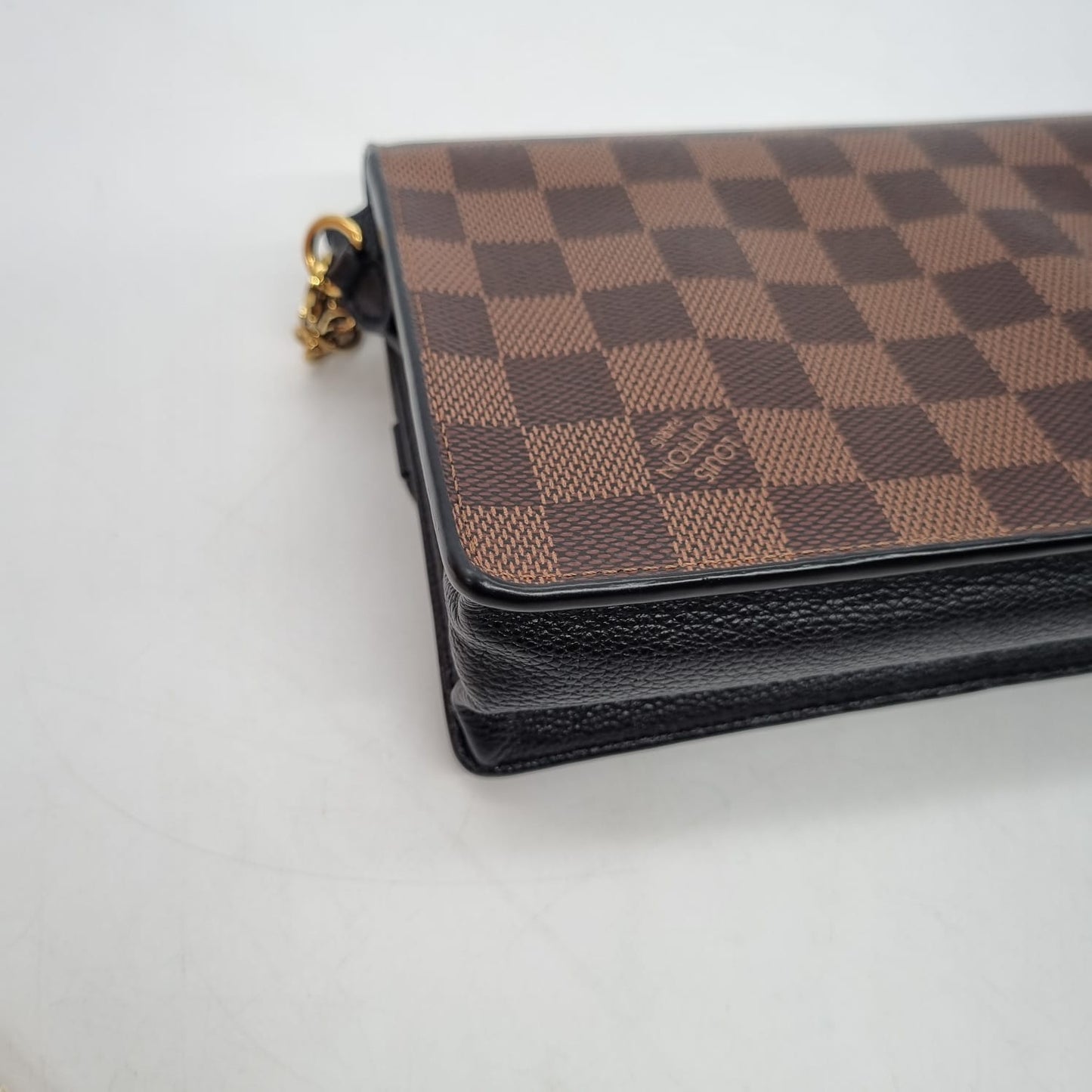 Louis Vuitton Vavin Damier Ebene Chain Wallet 2021 Size 16x4x13
