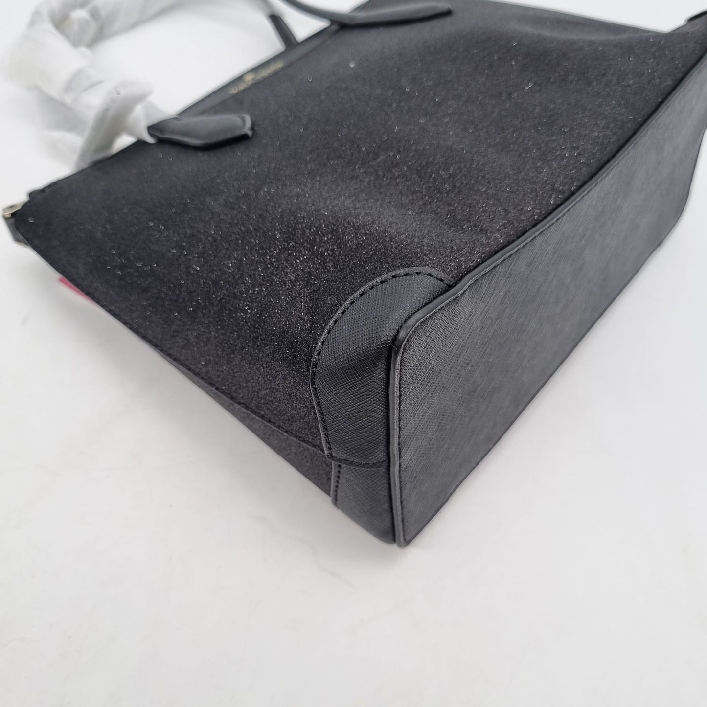 Kate Spade Satchel Glitter Fabric Shoulder Bag Black Size 24x1019
