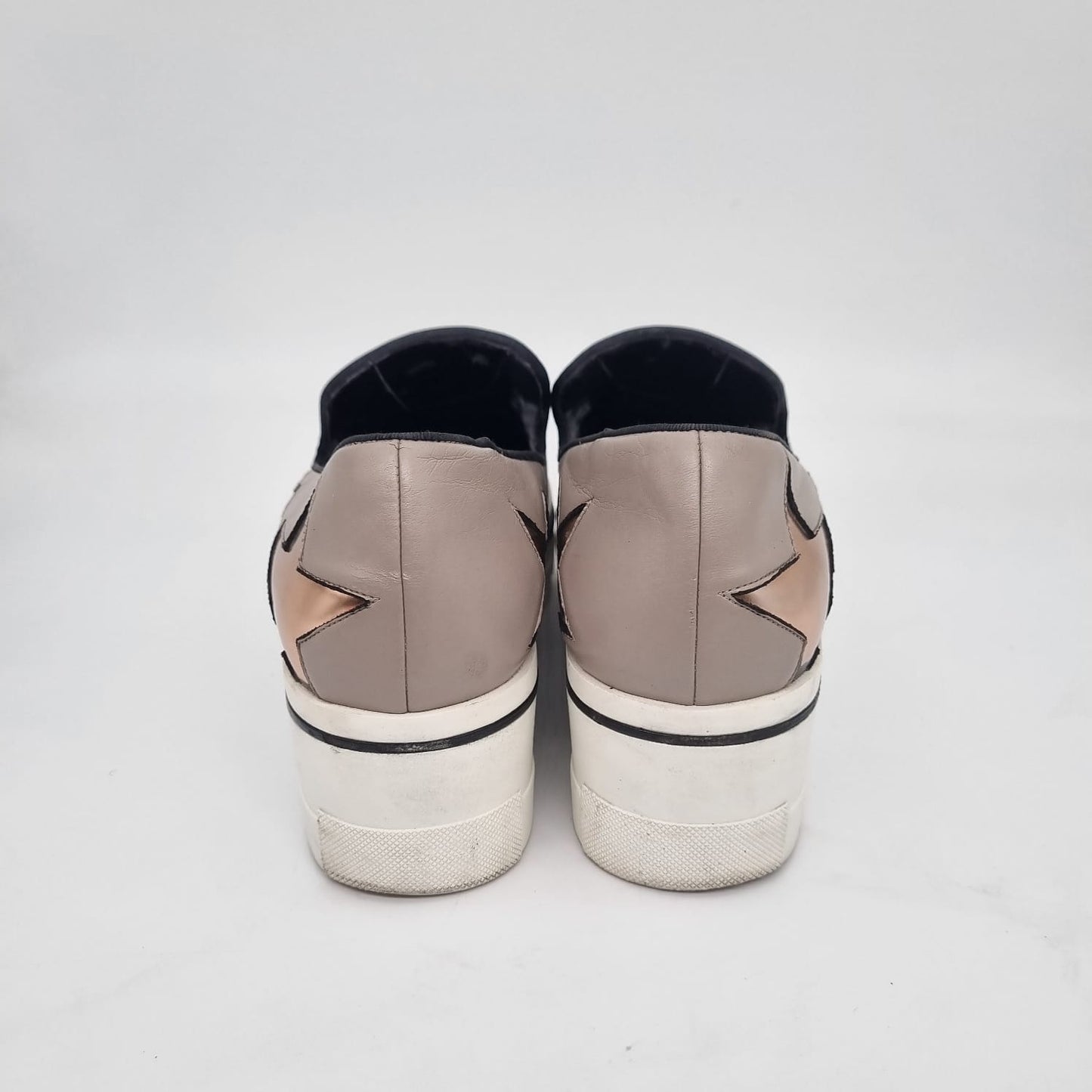 Stella McCartney Faux Leather Binx Star Platfrom Slip Size 39/25