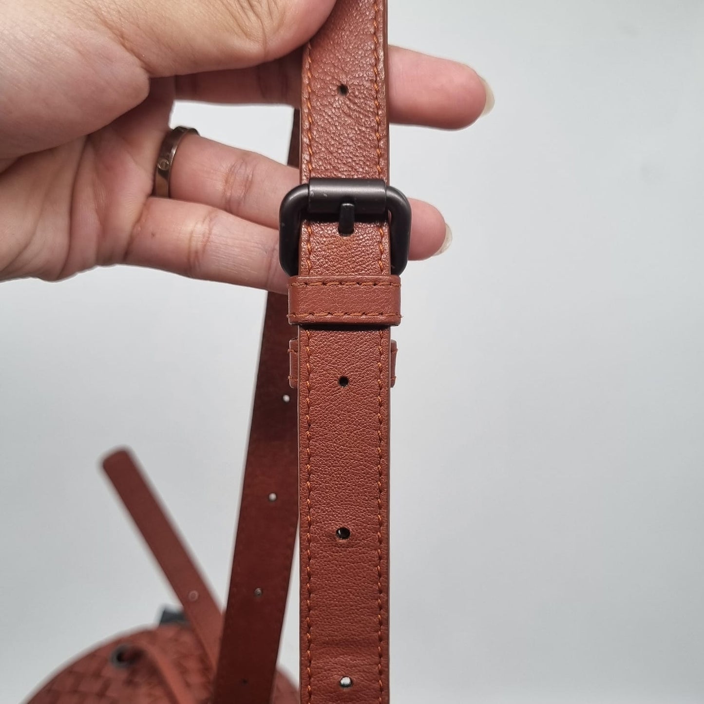 Bottega Venetta Interciatto Flap Bag Sling Bag Brick tahun 2011 size 31x10x32