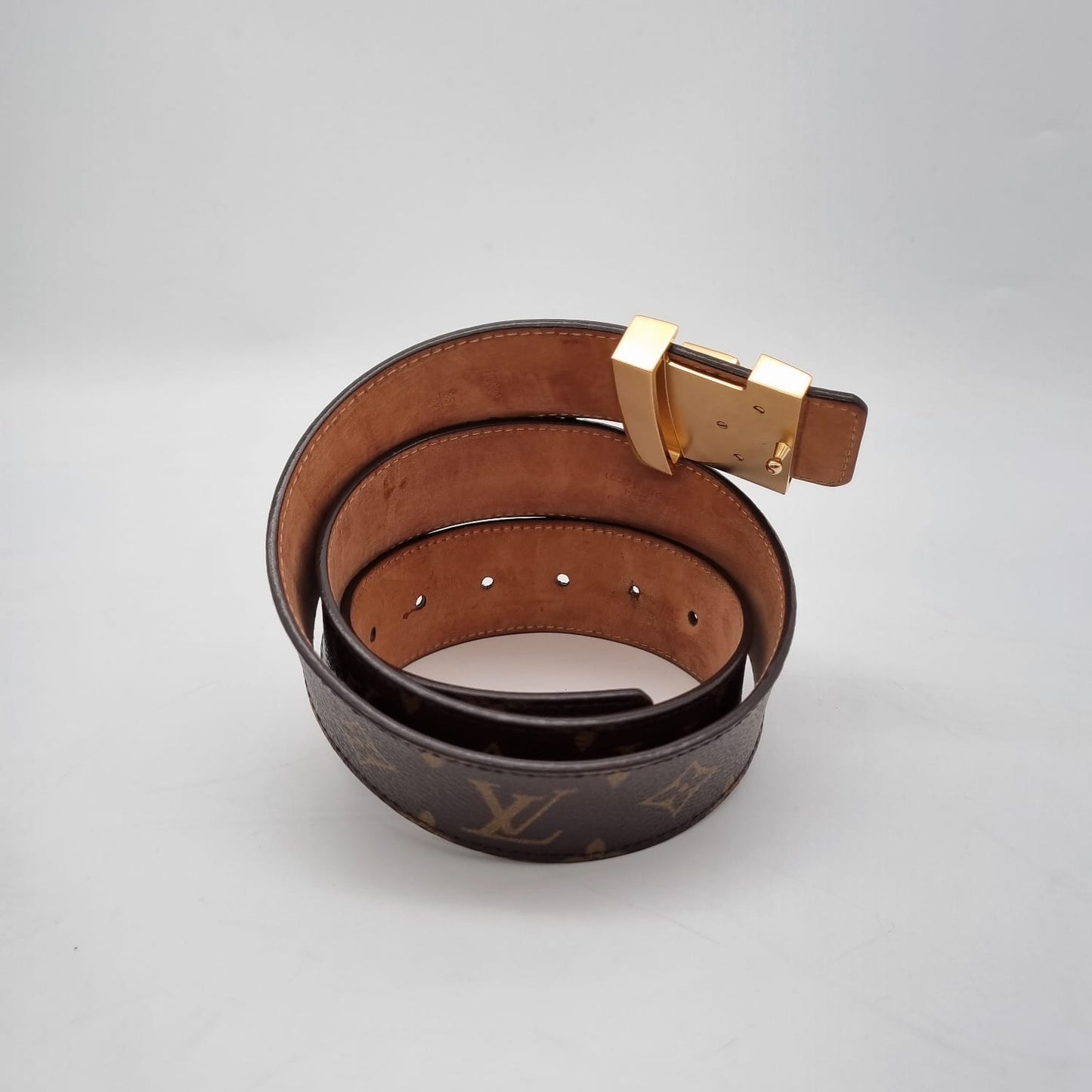 Louis Vuitton Belt Monogram GHW 2013 Size 85