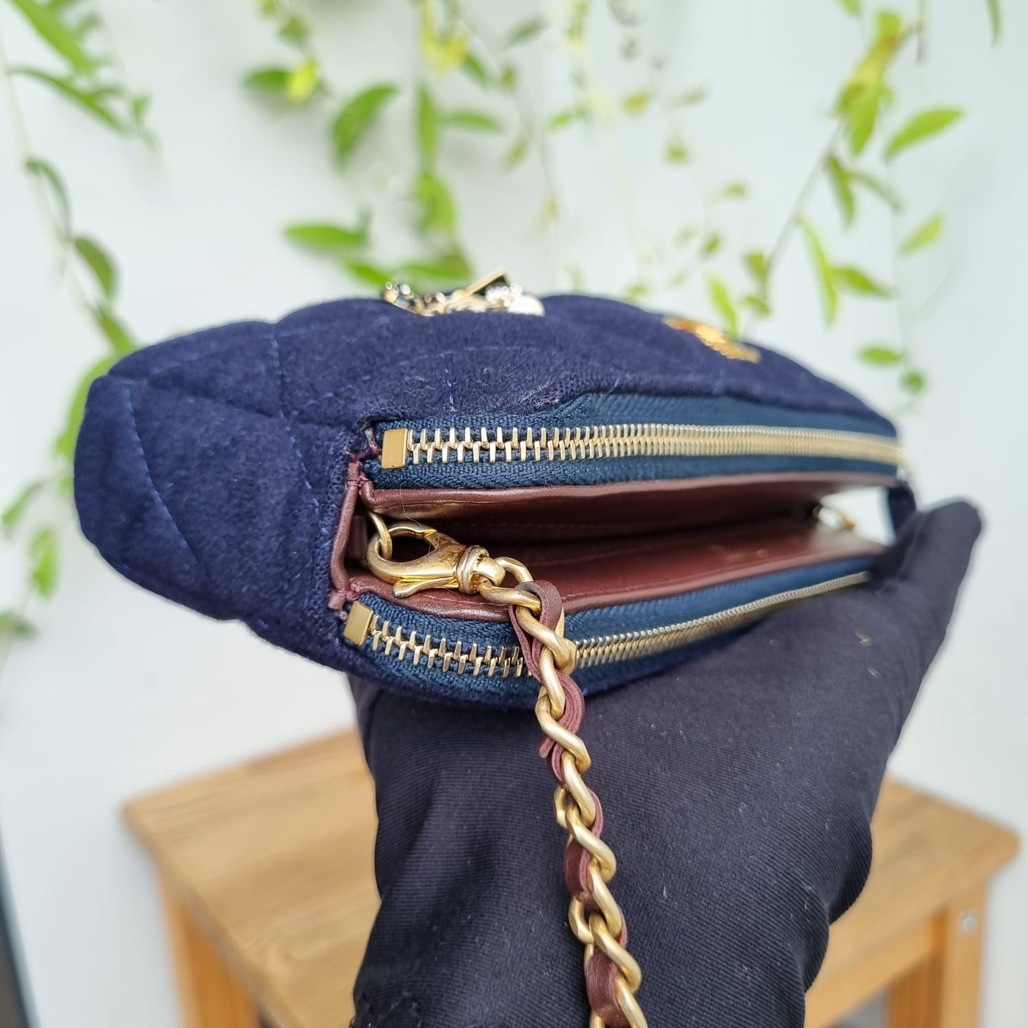 Chanel Charming Navy Crossbody Bag #26 2019 Size 19x4x10