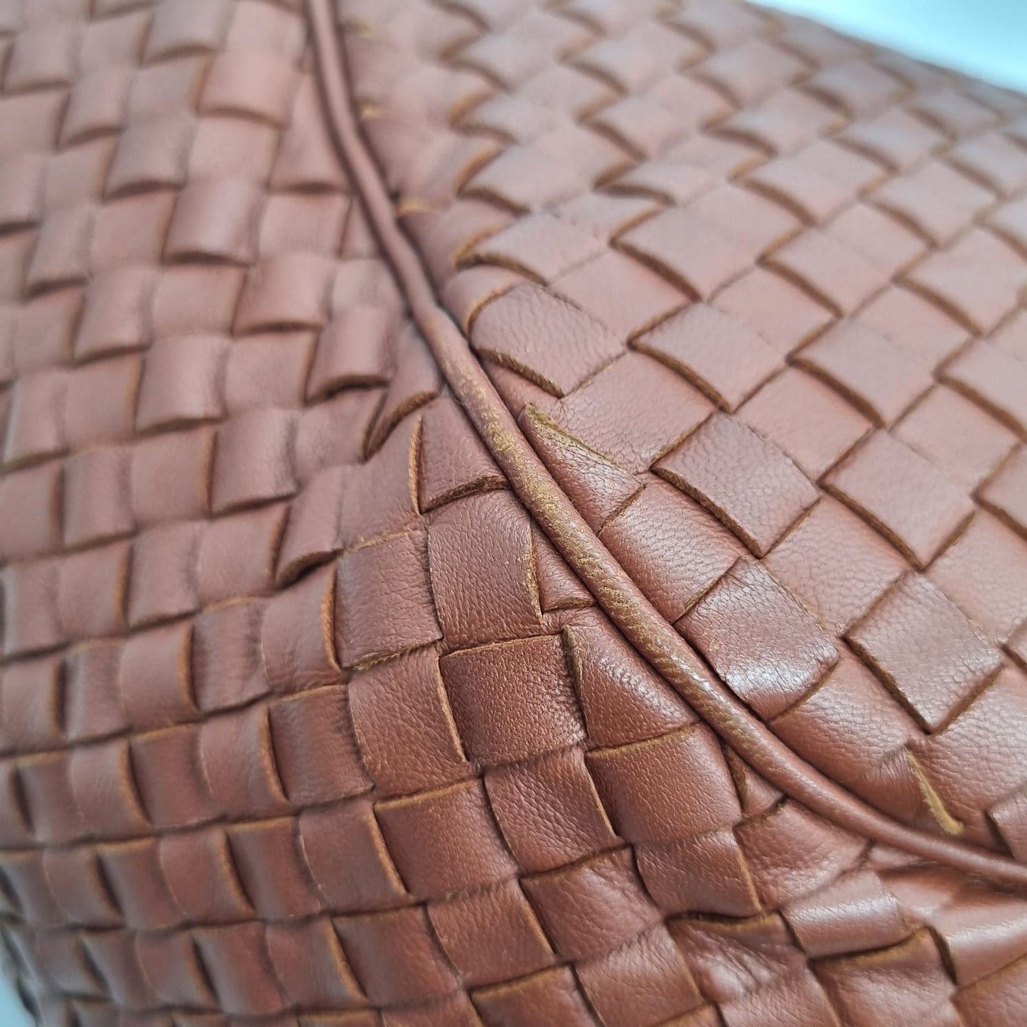 Bottega Venetta Interciatto Flap Bag Sling Bag Brick tahun 2011 size 31x10x32