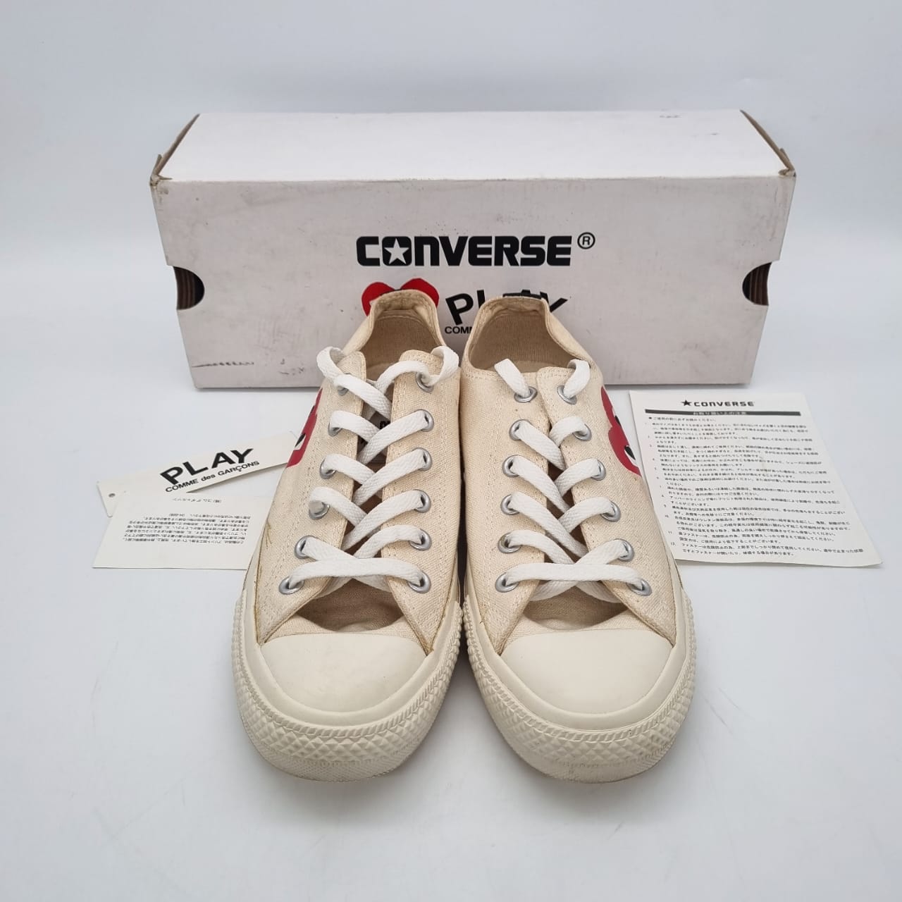 Converse X CDG All Star Ivory Size 7,5/26