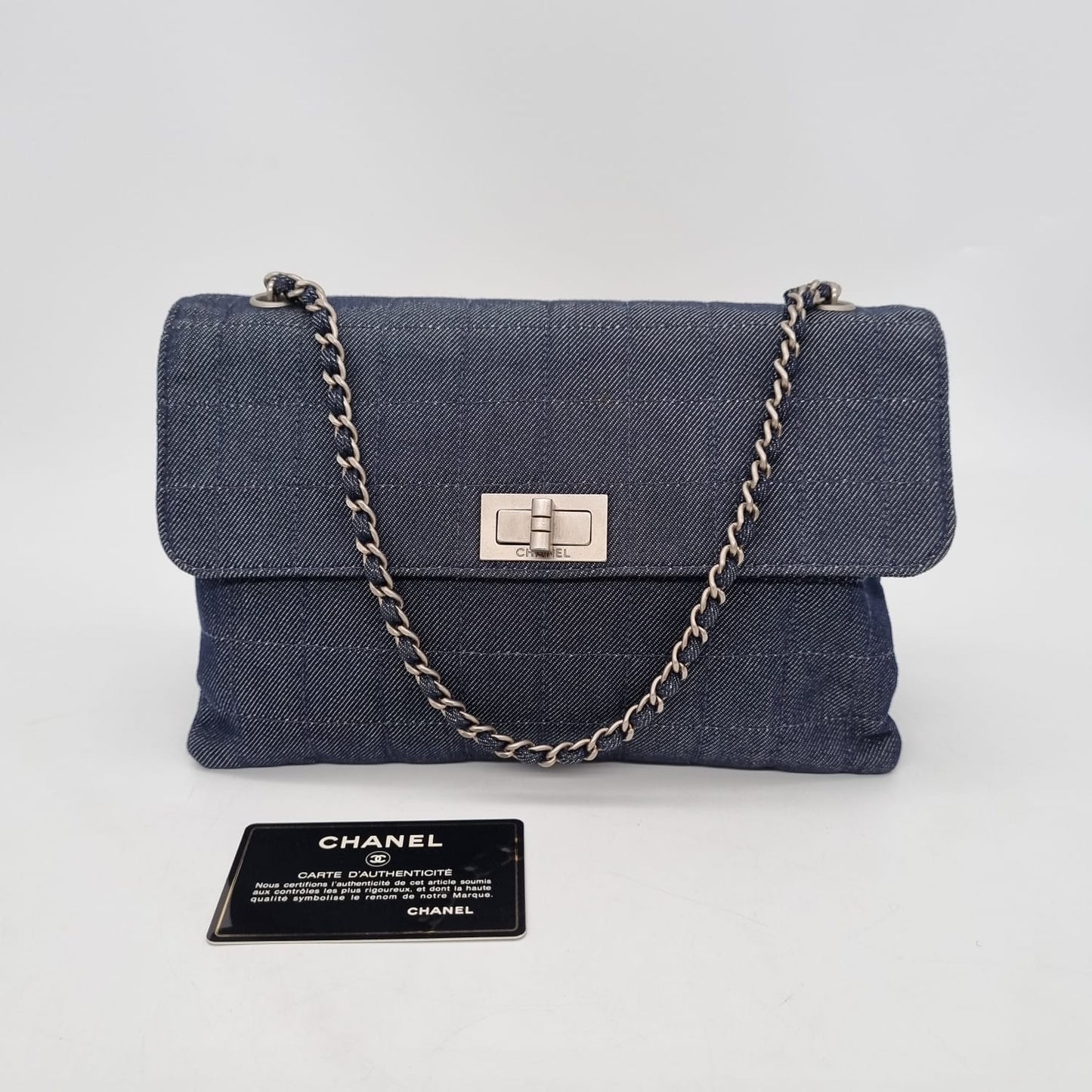 Chanel Reissue Vintage Black Cavas #6 Size 24x16x2