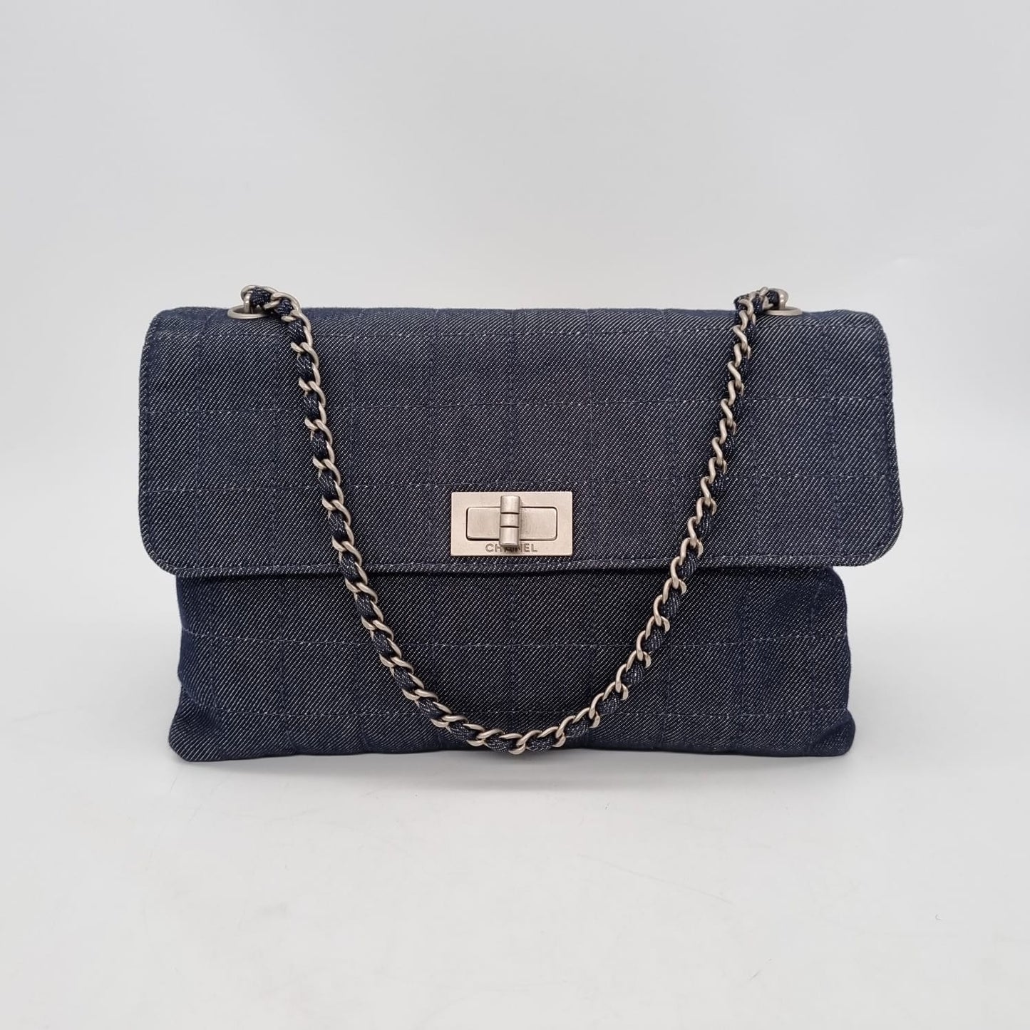 Chanel Reissue Vintage Black Cavas #6 Size 24x16x2