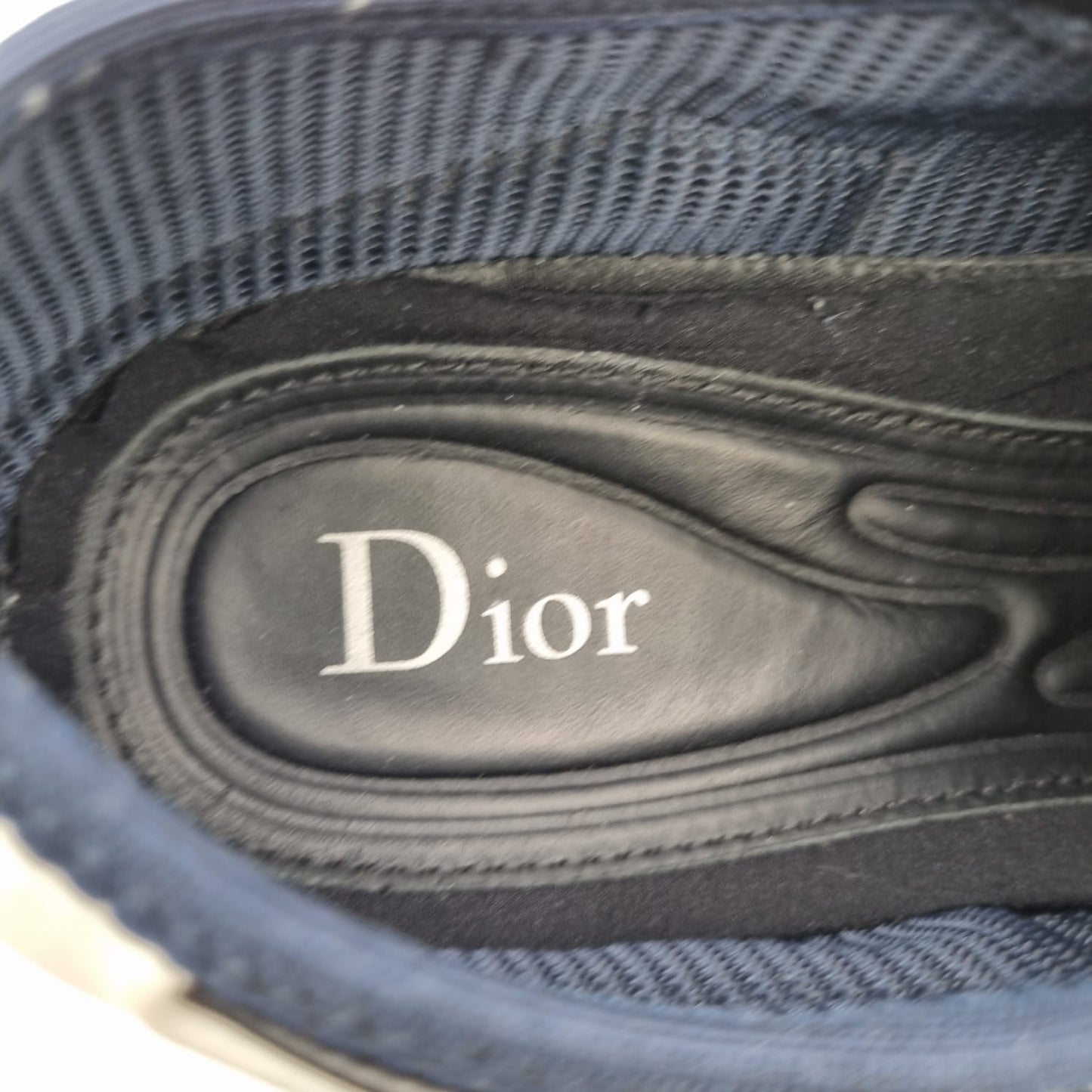Dior Fusion Sneakers White Blue Sequin Size 37/24