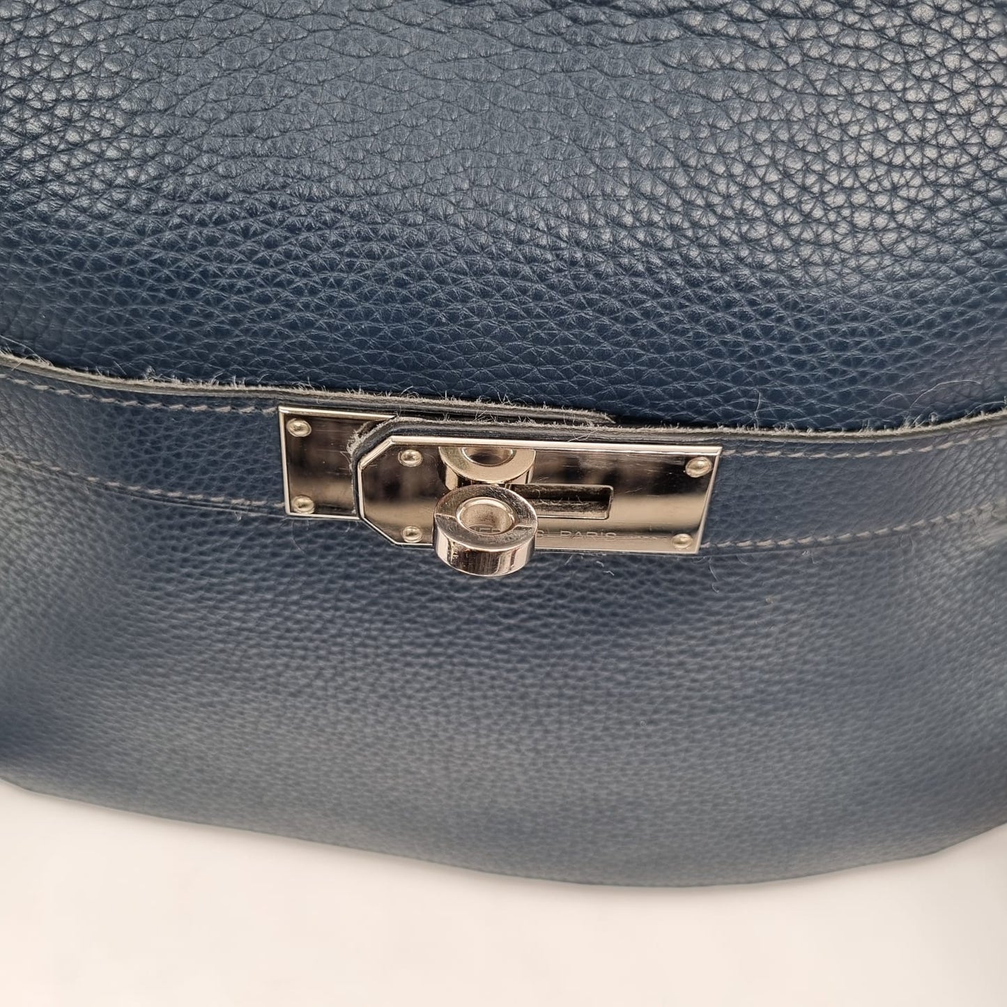 Hermes Jypsiere 34 Togo Leather Deep Blue #L 2008 Size 34x15x28