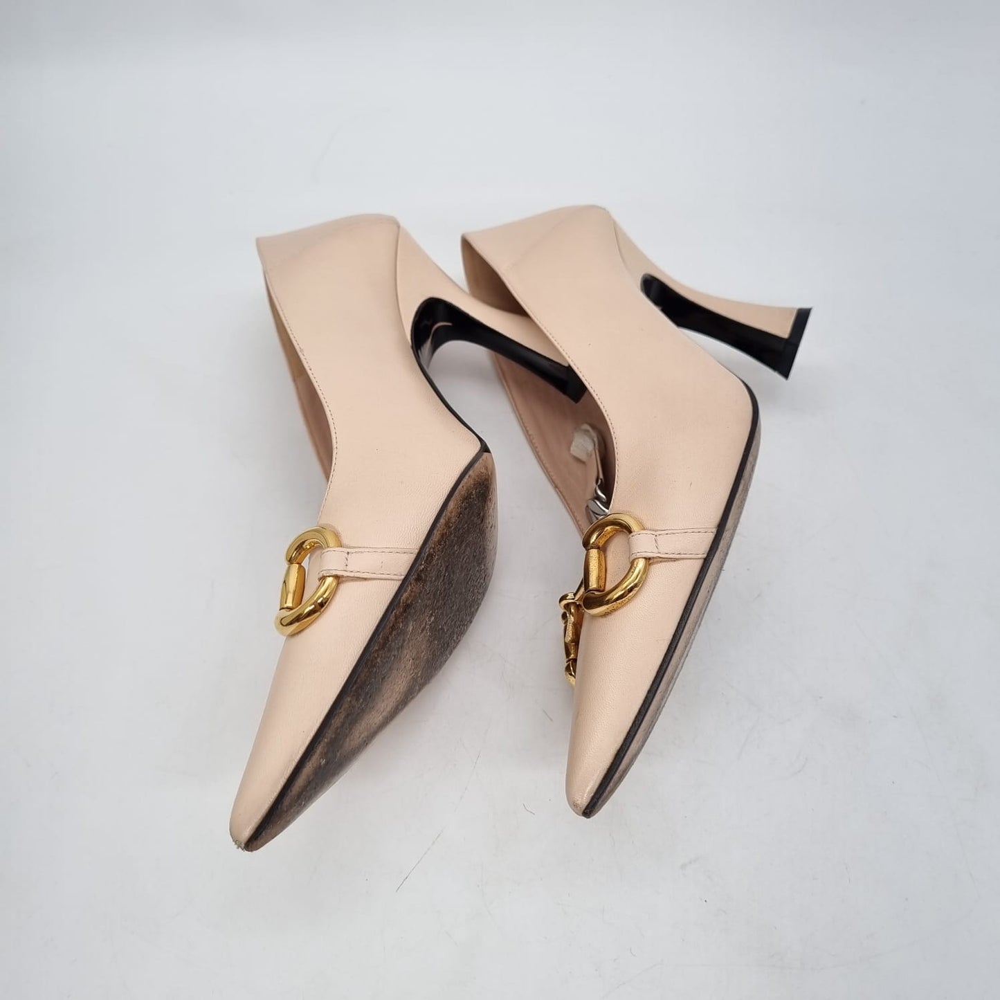 Gucci Horsebit Malaga Kid Skin Rose Size 39/27,5 (dari ujung lancip)