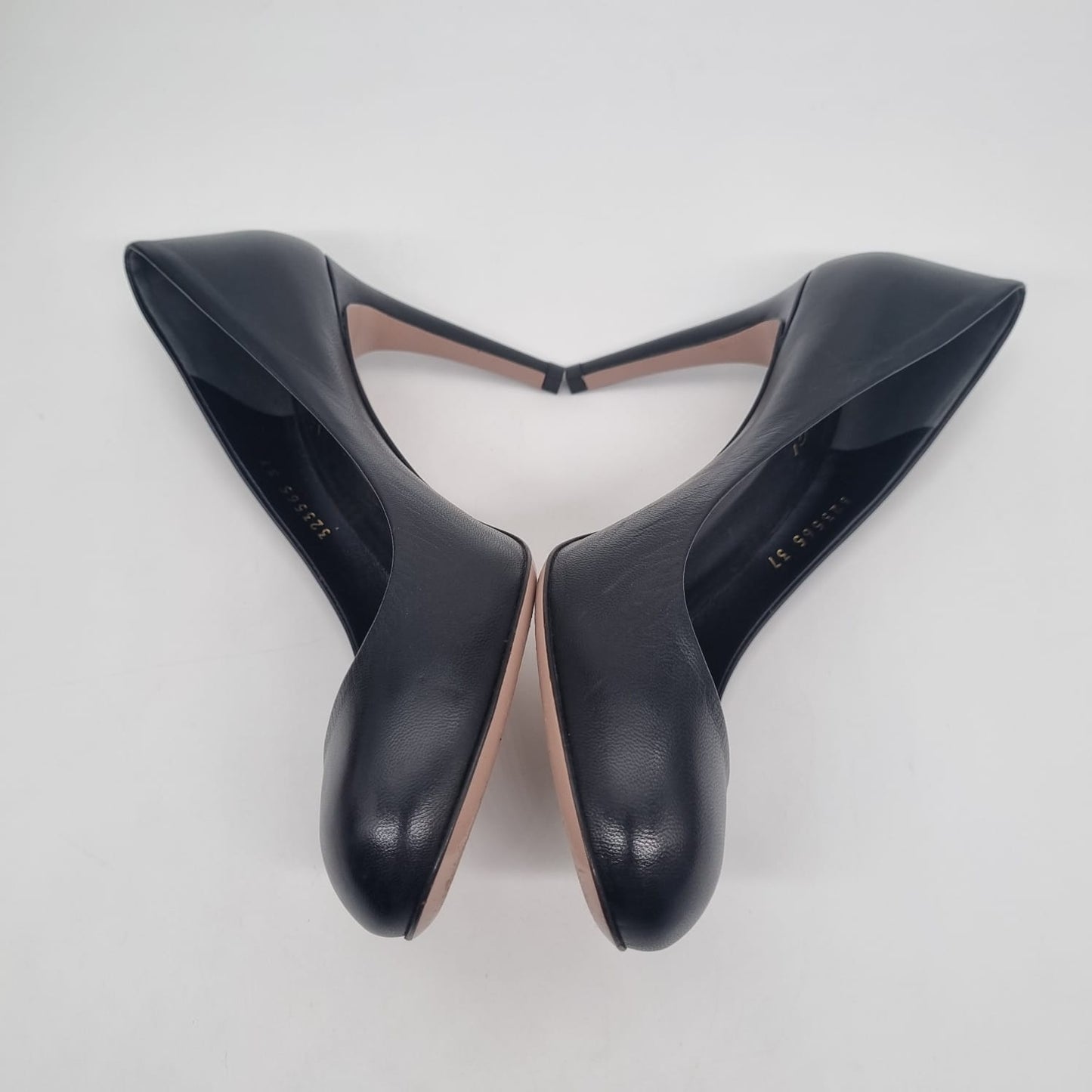 Gucci Heels Leather Black Size 37/24,5