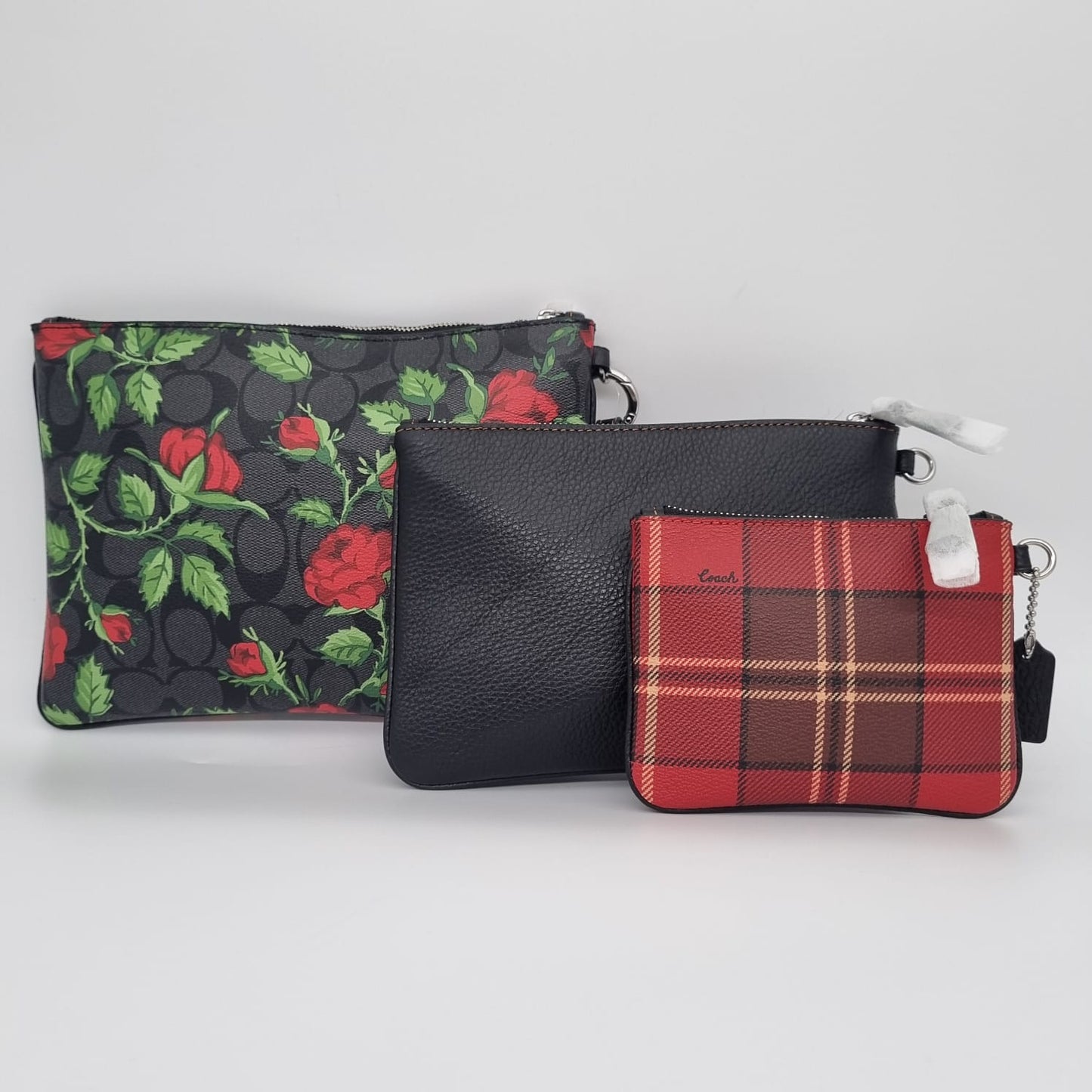 Coach Triple Compartment Clutch Multicolor Size 24x17