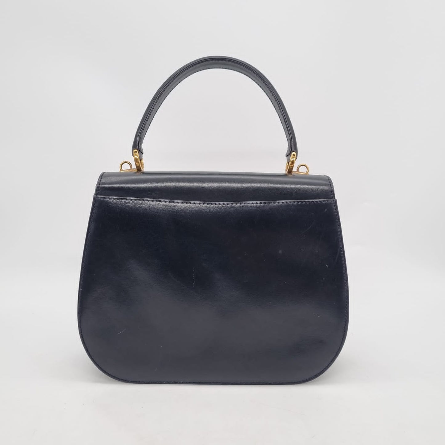 Gucci Vintage Shoulder Bag Black Size 21x28x18