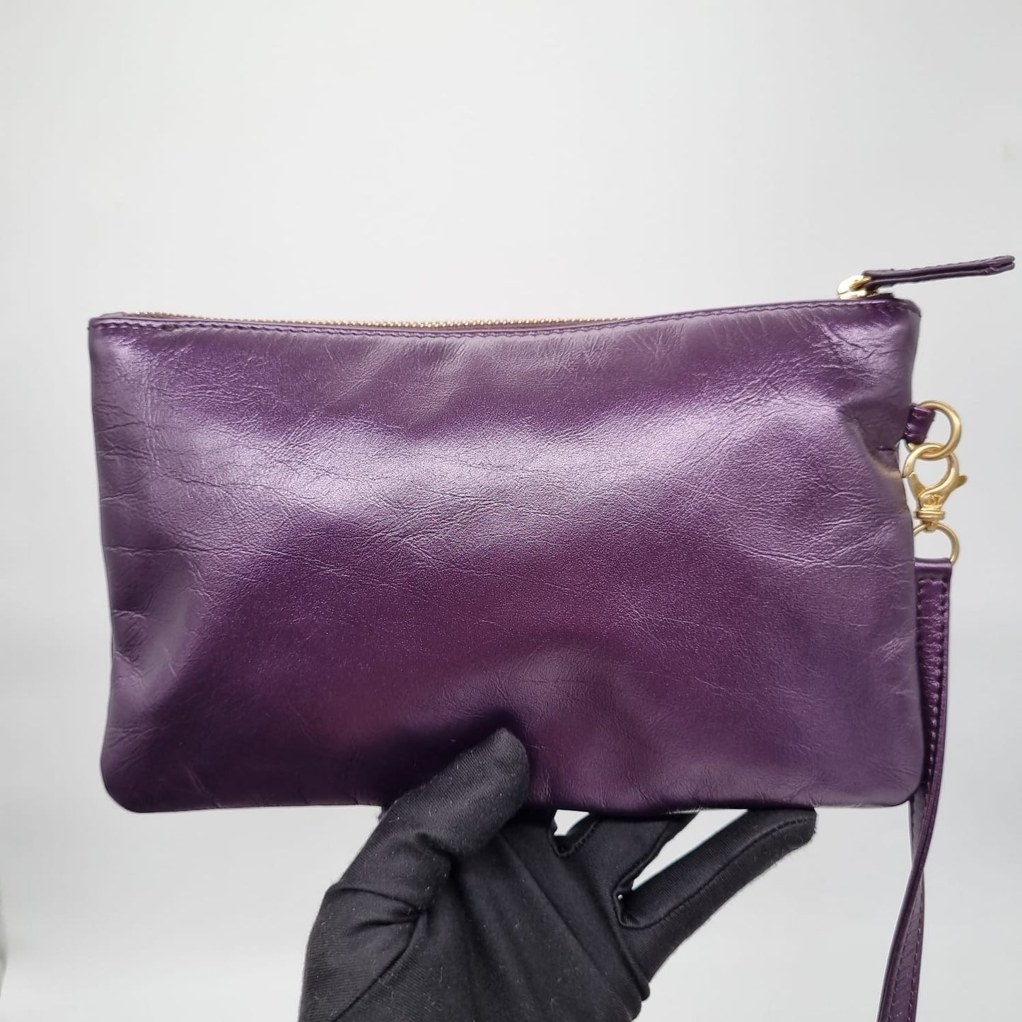 Chanel C22 Small Dark Purple GHW CHIP Size 29x7x32