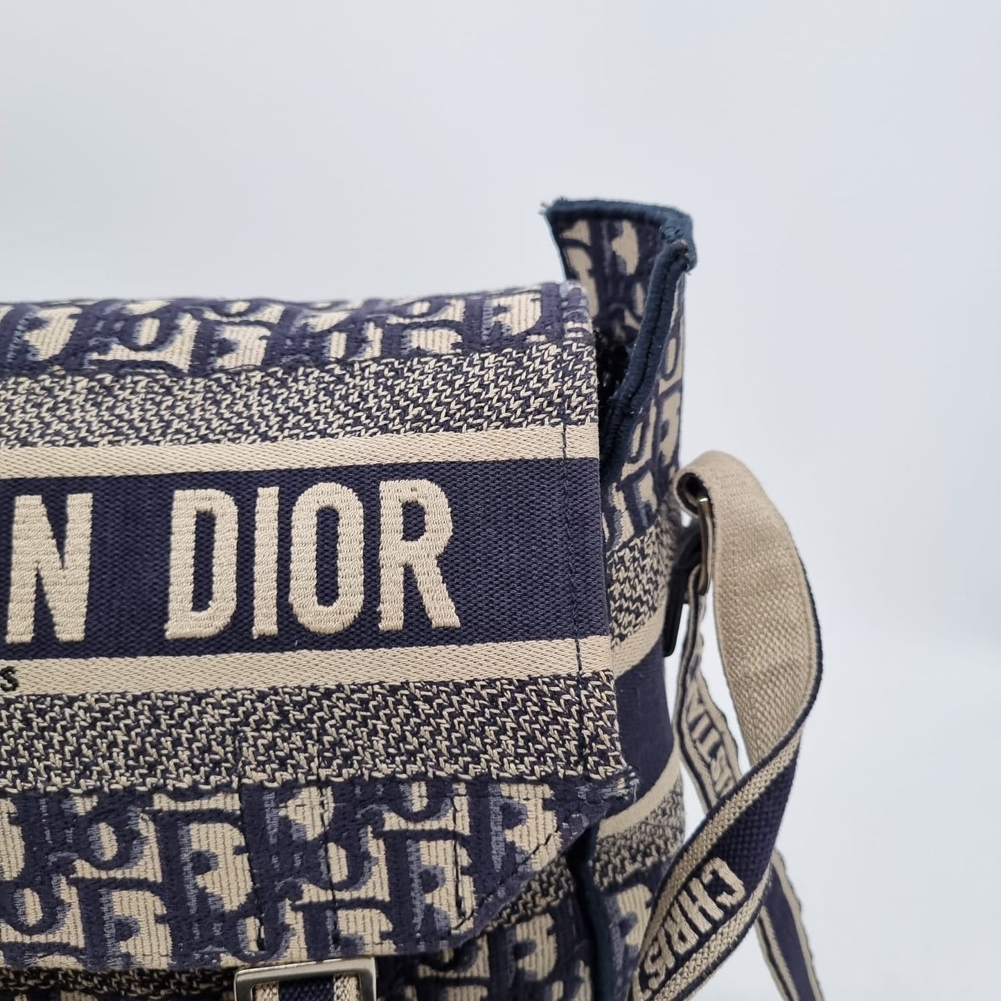 Dior Diorcamp Oblique Embroidery Blue 2018 Size 26x12x24
