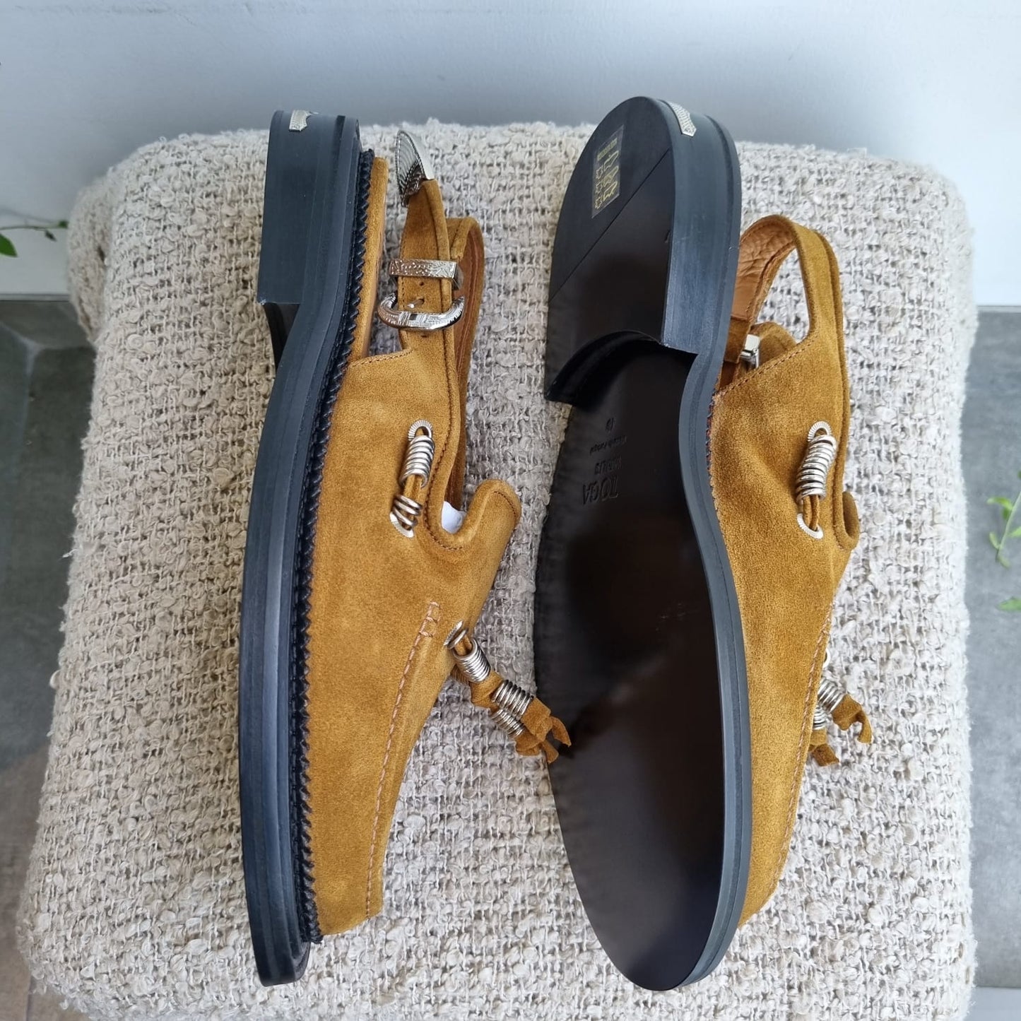 Toga Virilis Slingback Suade Brown Size 40/28
