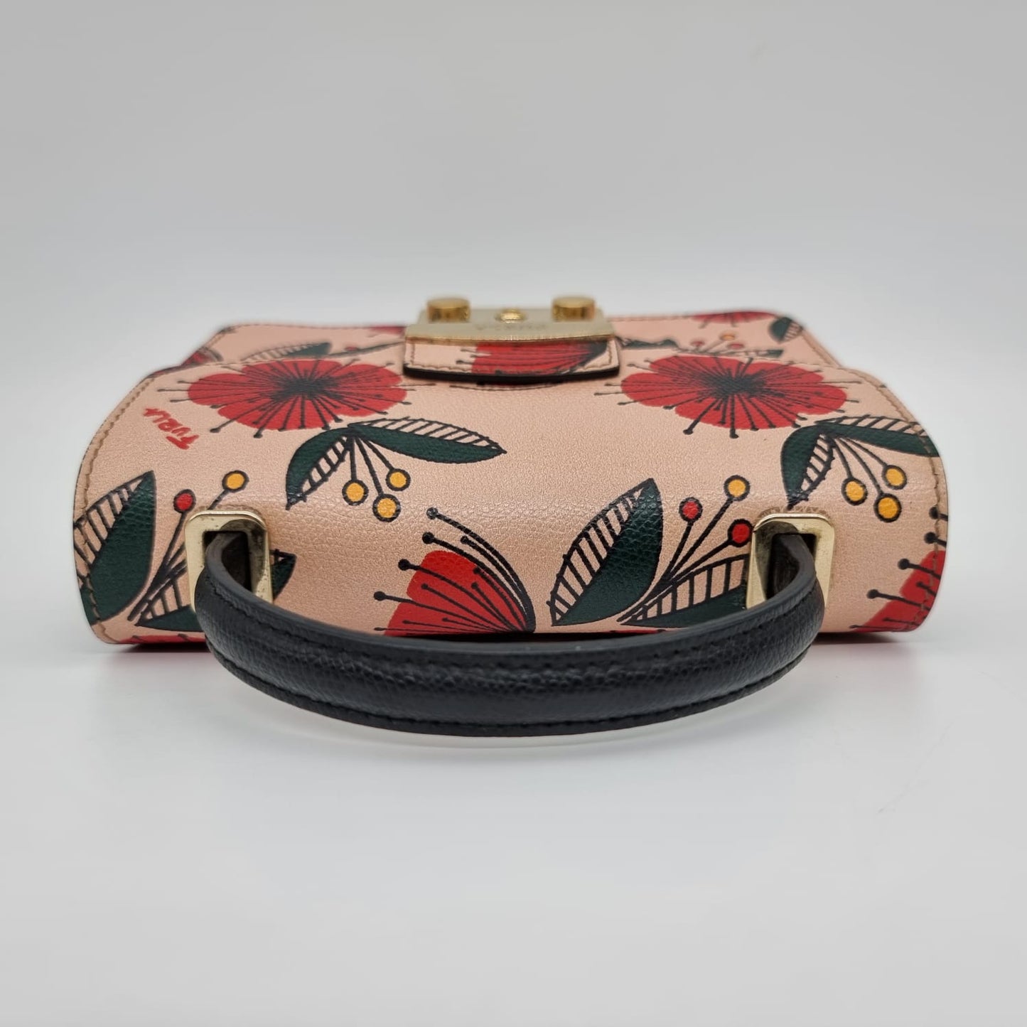 Furla Metropolis Floral Shoulder Bag Size 17x7x13