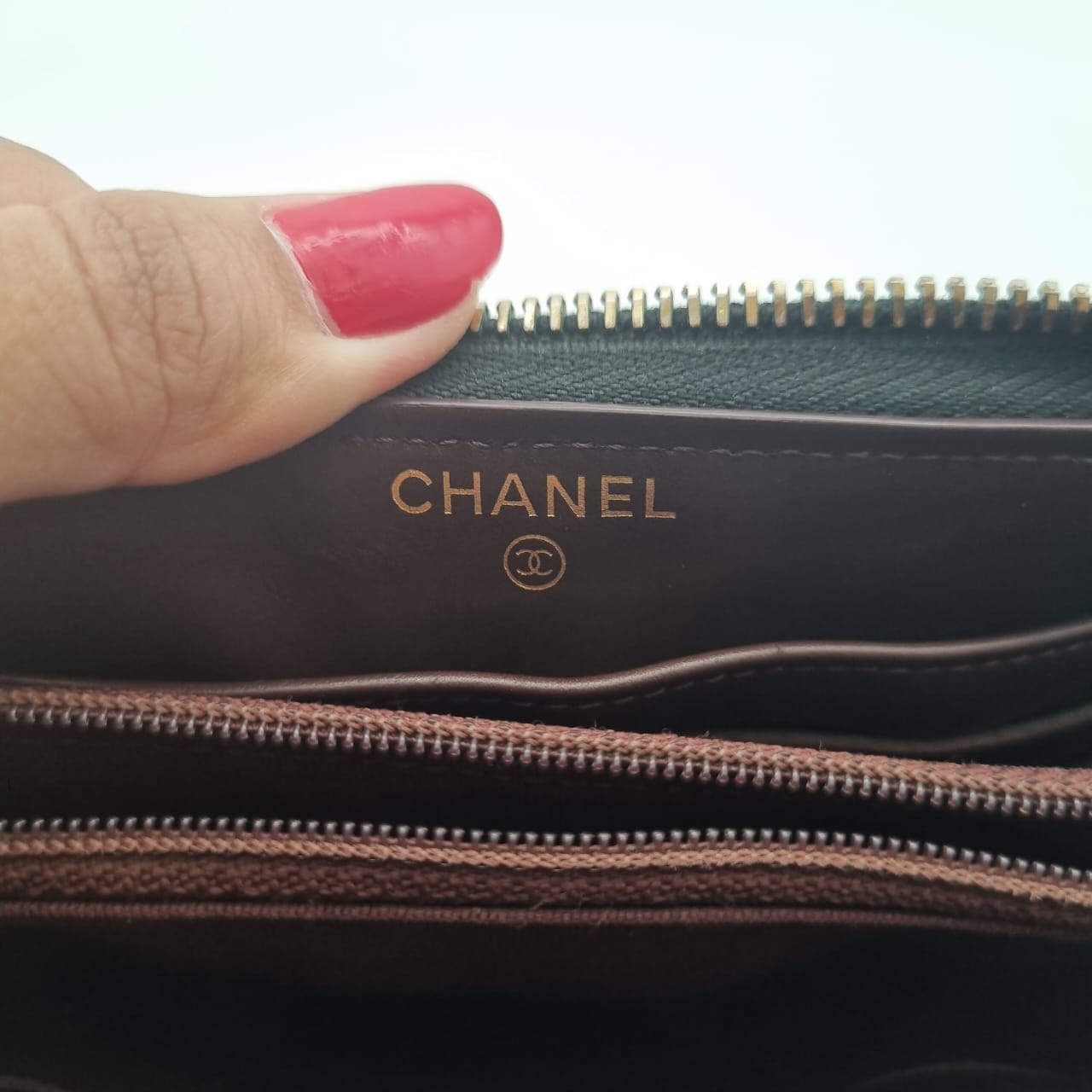 Chanel Zippy Wallet Black Caviar SHW #22 Size 20x12