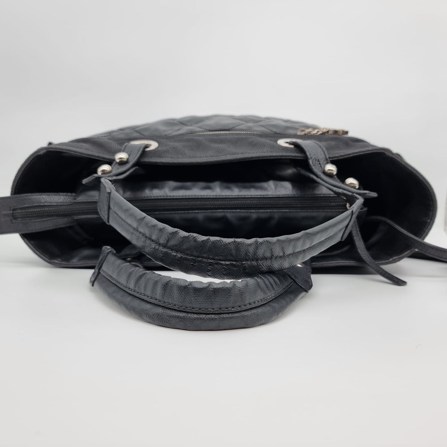 Chanel Biarritz Medium Tota Bag Black #13 Size 38x15x28