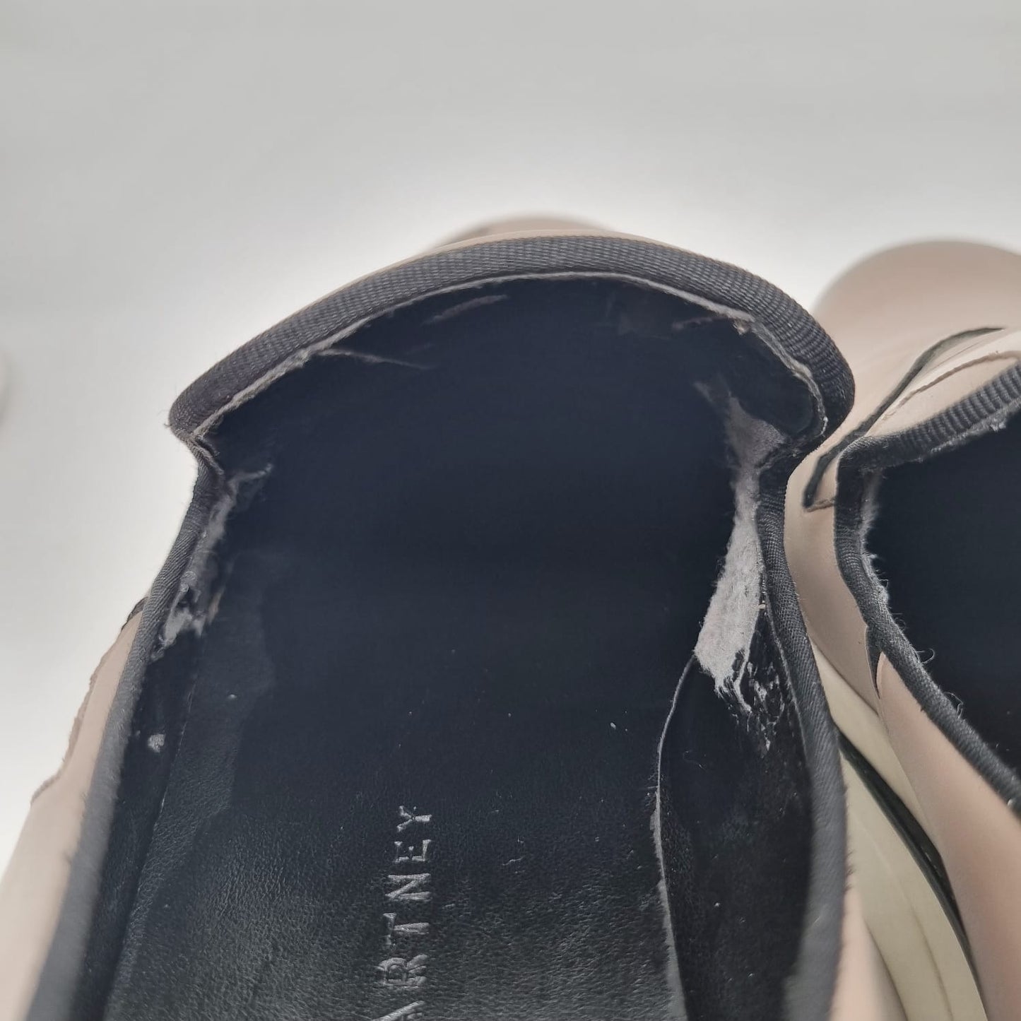 Stella McCartney Faux Leather Binx Star Platfrom Slip Size 39/25
