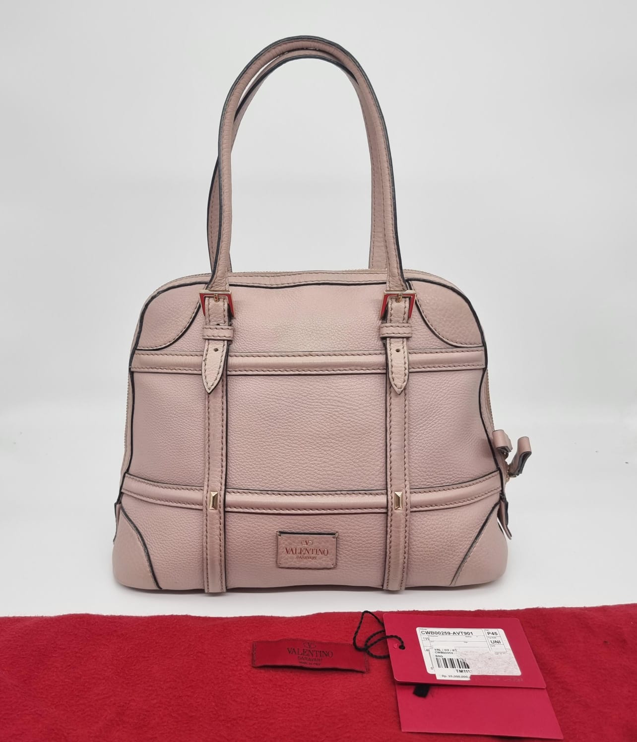 Valentino Shoulder Bag Beige Size 30x12x24