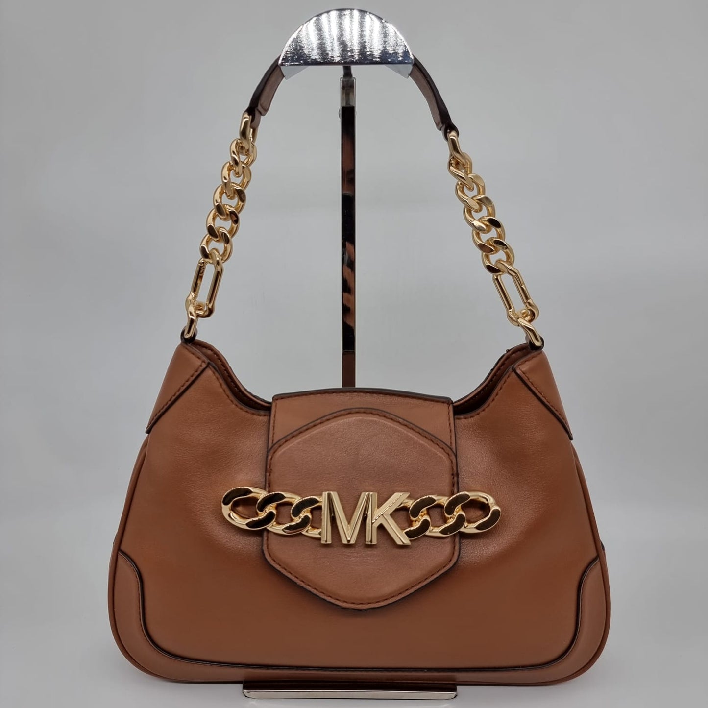 Michael Kors Hally Shoulder Bag Tan Size 29x6x20