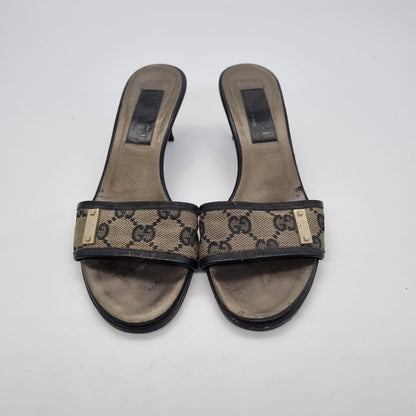 Gucci Kitten Sandal Mono Size 5B