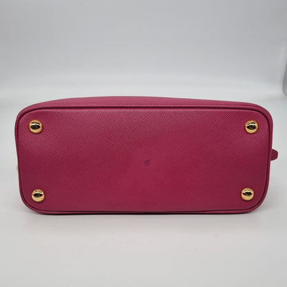 Prada Mini Saffiano Promenade Leather Bag Pink Fuschia Size 25x11x18