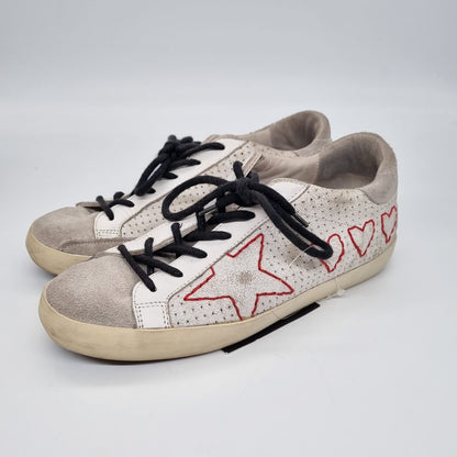 GGDB Golden Goose Lace up Star Sneakers White Size 38/25