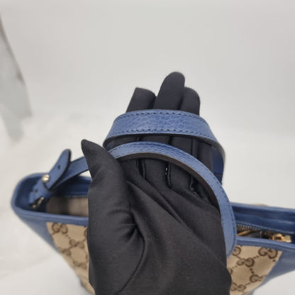 Gucci Bree GG Brown Blue Size 28x20