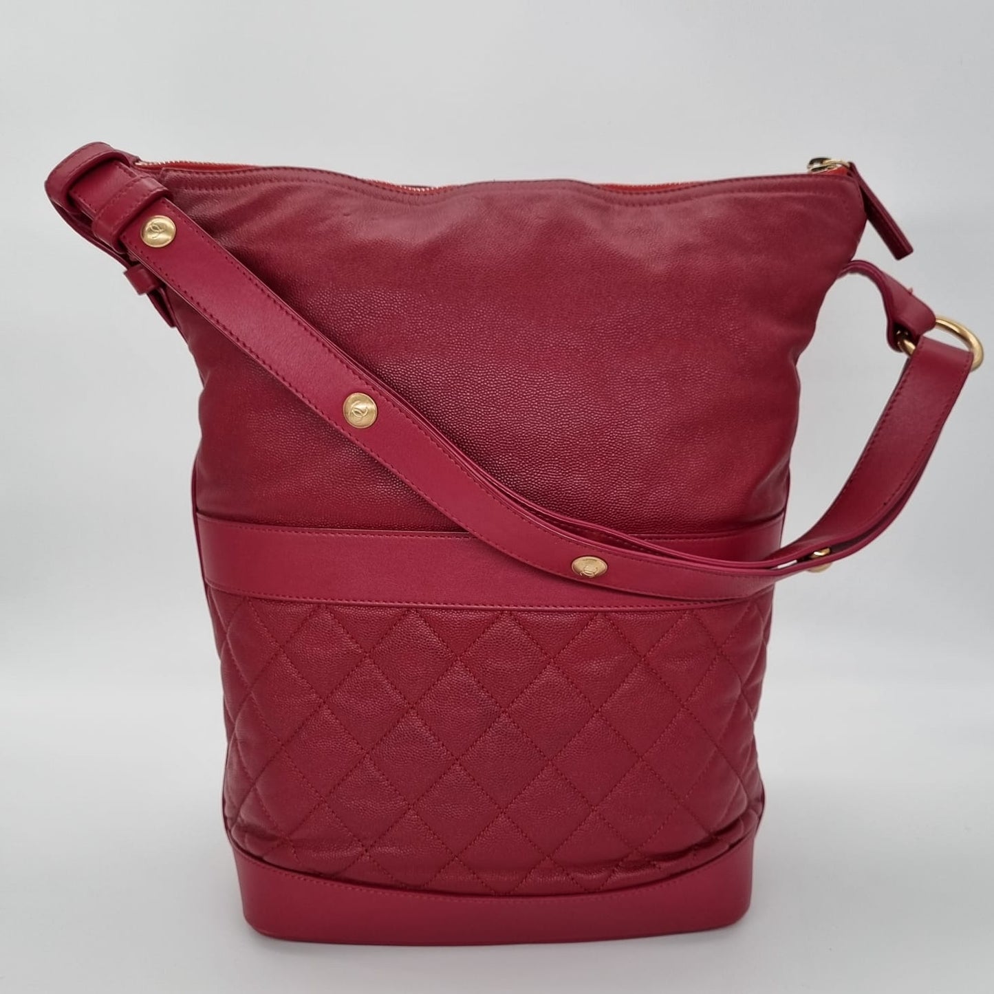 Chanel Hobo Shoulder Bag Red #26