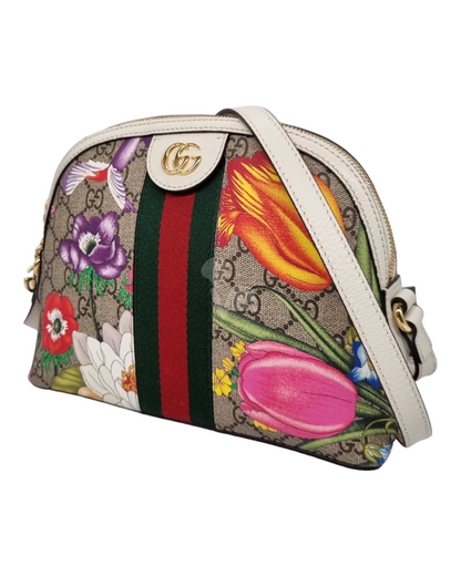 Gucci Ophidia Dome GG Supreme Floral White 2022 Size 23x8x18