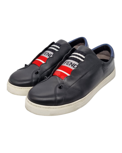 Fendi Sneakers Mix Baino Lamin Fil Nero Size 38/24,5