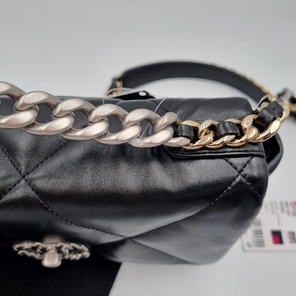 Chanel C19 Black Lambskin CHIP 2021