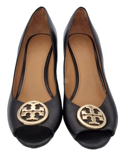 Tory Burch Wedges Black Size 7,5/23,5