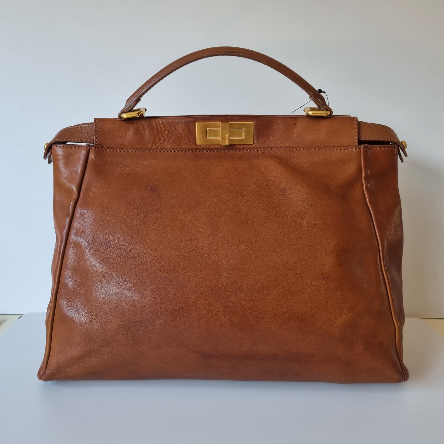 Fendi Peekaboo Large Brown Leather Bag