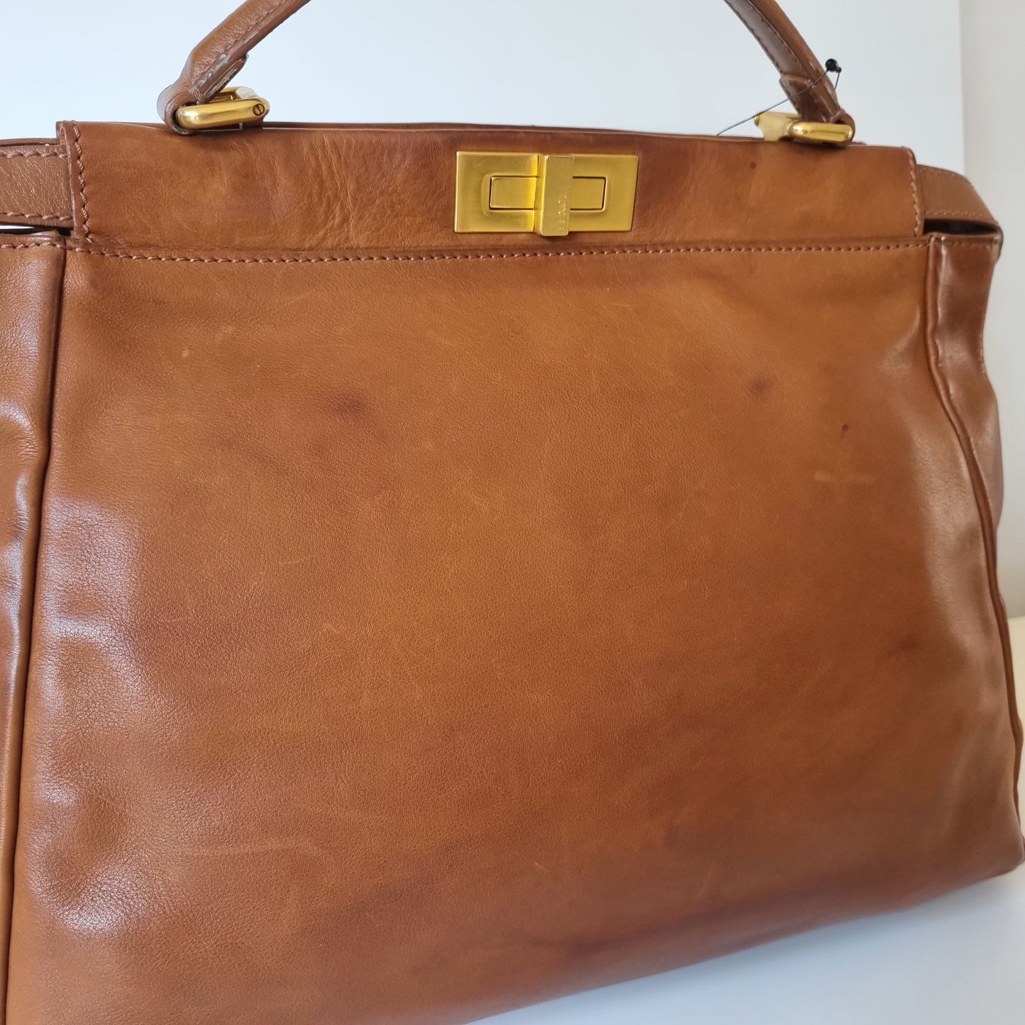 Fendi Peekaboo Large Brown Leather Bag