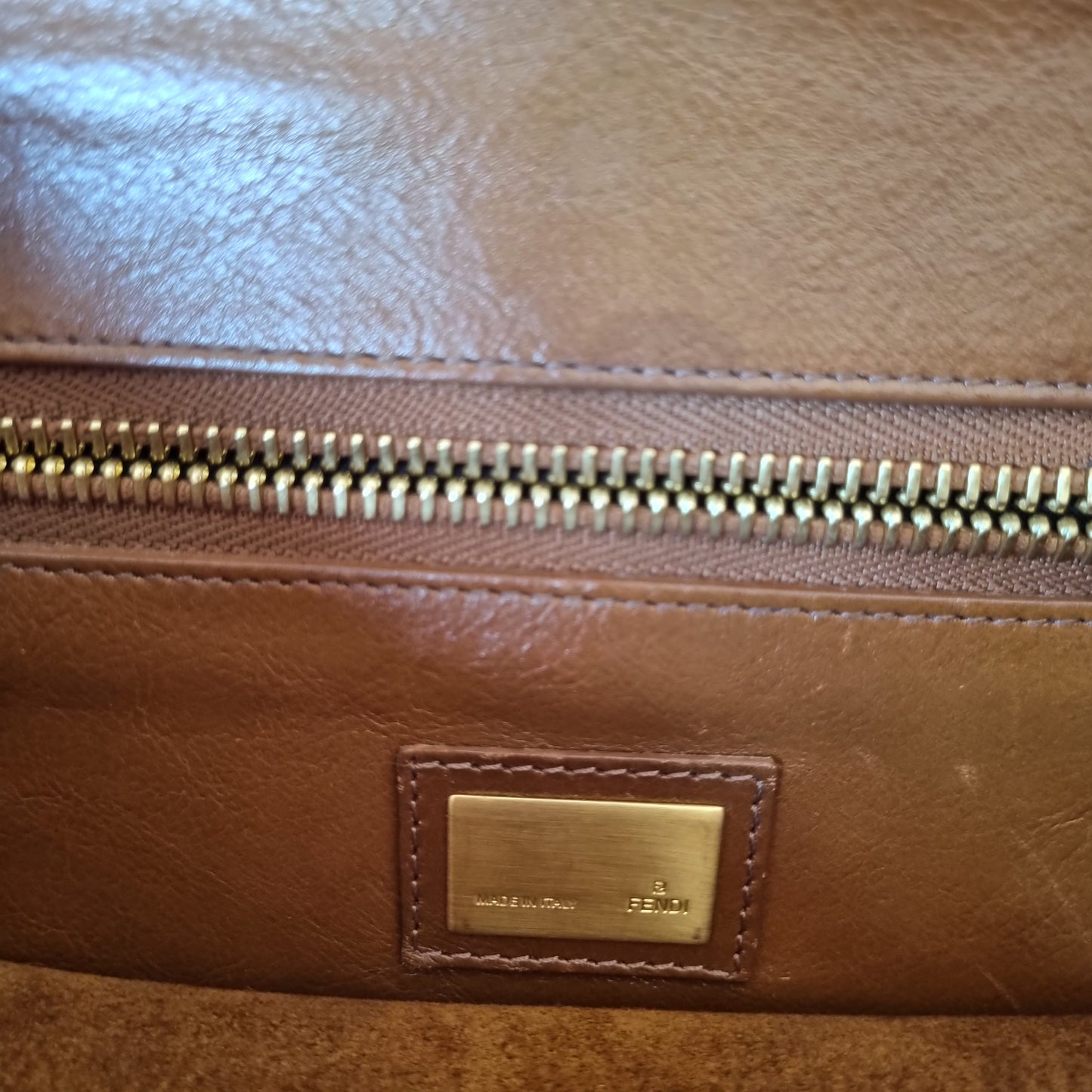 Fendi Peekaboo Large Brown Leather Bag