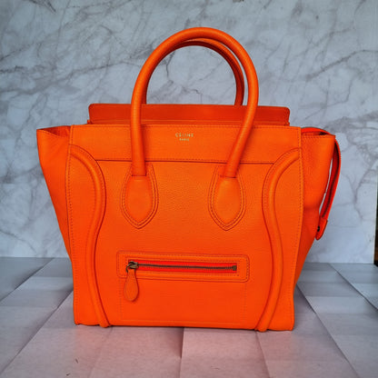 Celine Mini Luggage Fluo Orange