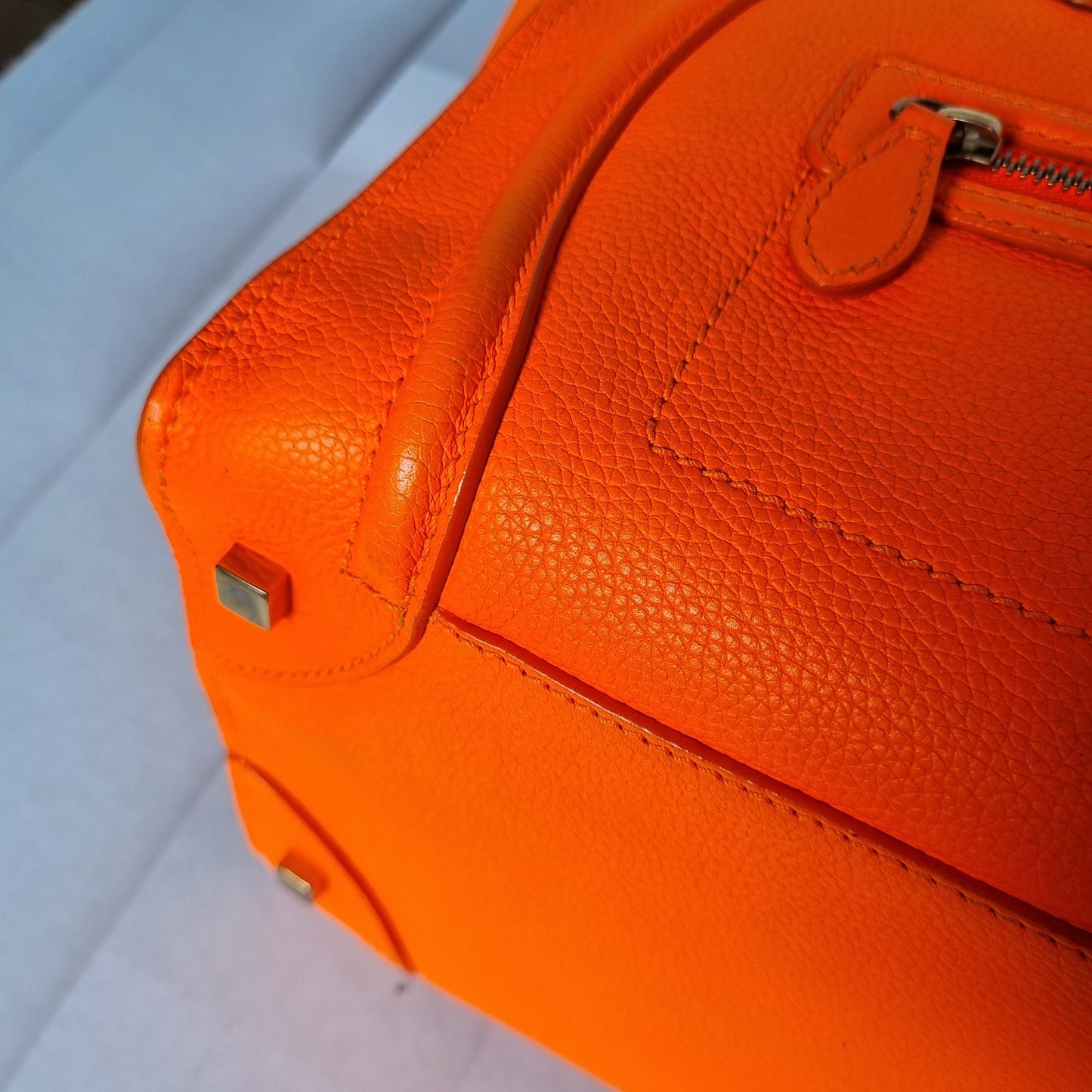 Celine Mini Luggage Fluo Orange