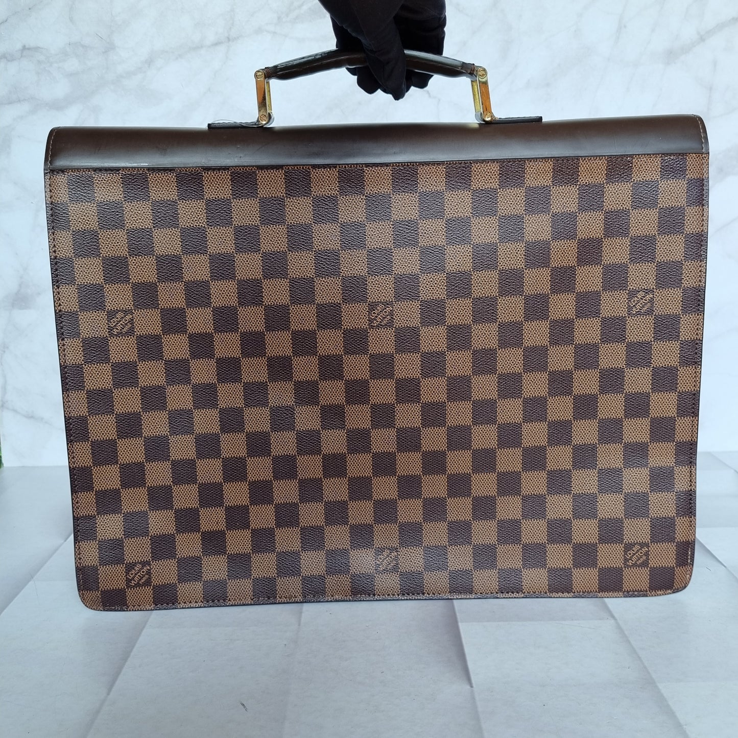 Louis Vuitton Altona GM Briefcase Damier Ebene 2002 Size 40x9x32