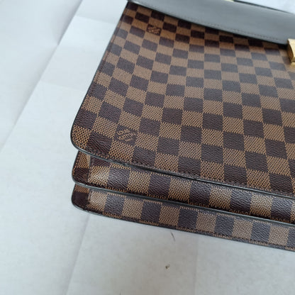 Louis Vuitton Altona GM Briefcase Damier Ebene 2002 Size 40x9x32