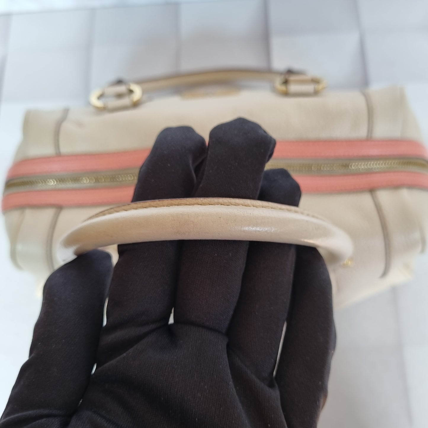 Balenciaga Top Handle Ivory