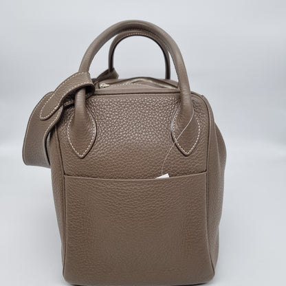 Hermes Lindy 34 Etoupe Clemence PHW #P 2012 Size 34x17x21