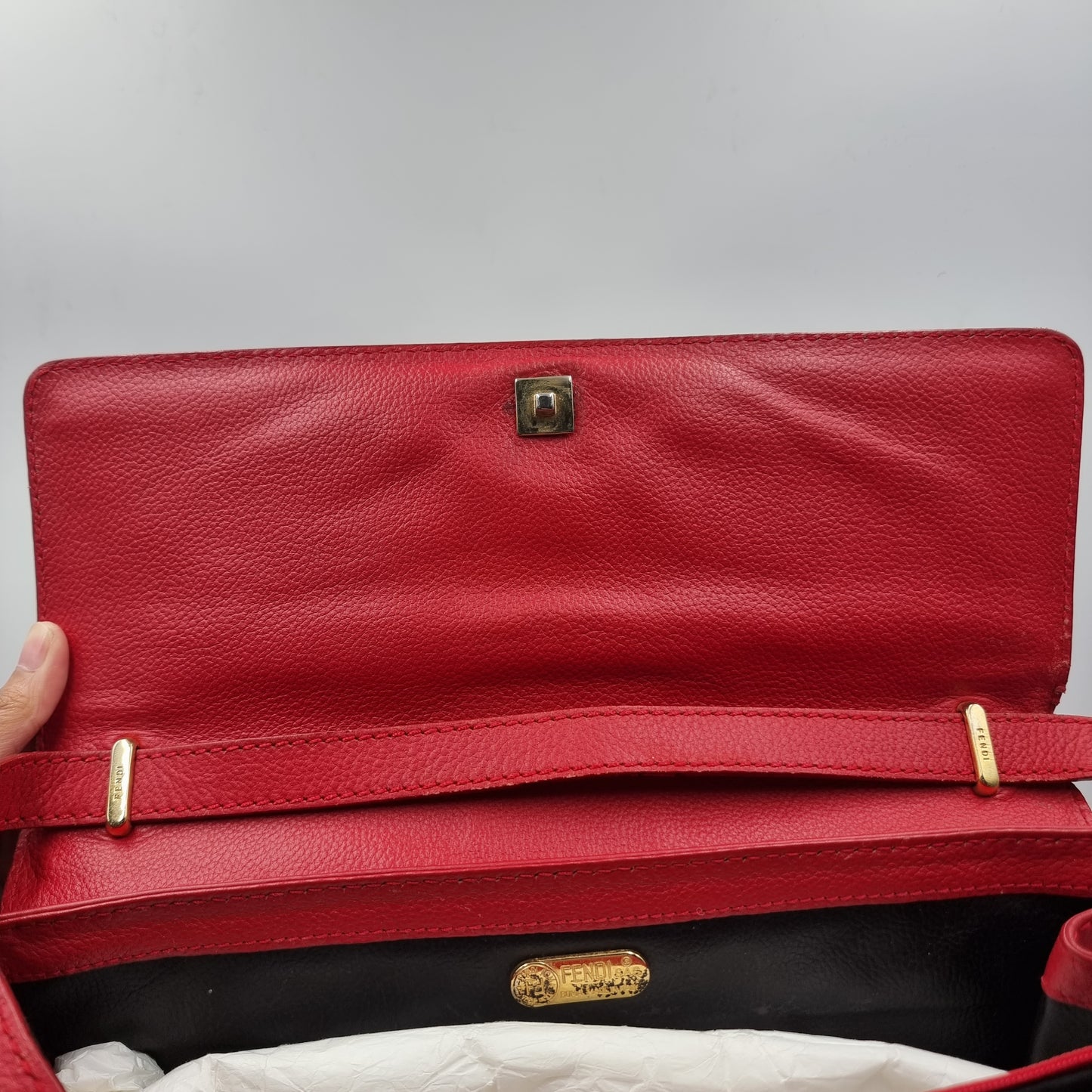 Fendi FF Slingbag red size 30x22