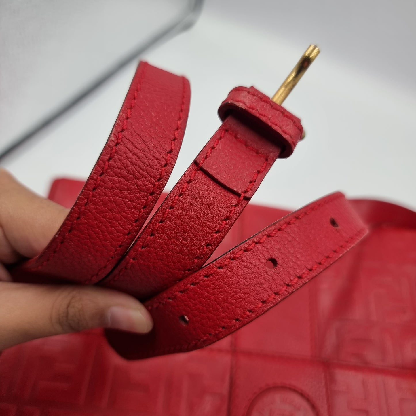 Fendi FF Slingbag red size 30x22