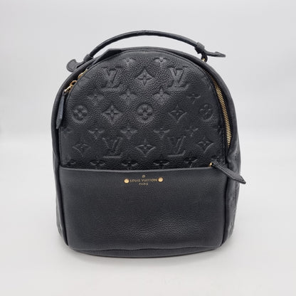 Louis Vuitton Sorbonne Backpack Monogram Empeinte Black 2017 Size 24x13x25