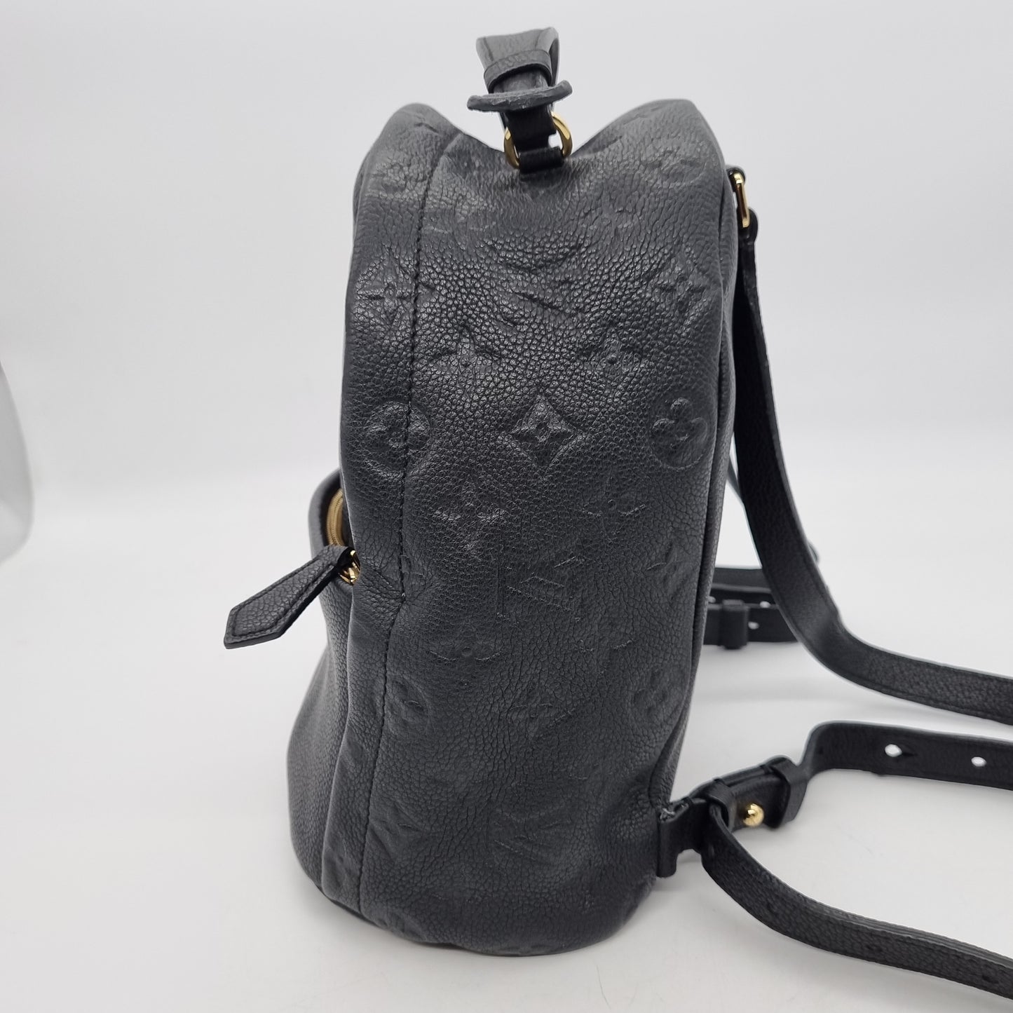 Louis Vuitton Sorbonne Backpack Monogram Empeinte Black 2017 Size 24x13x25