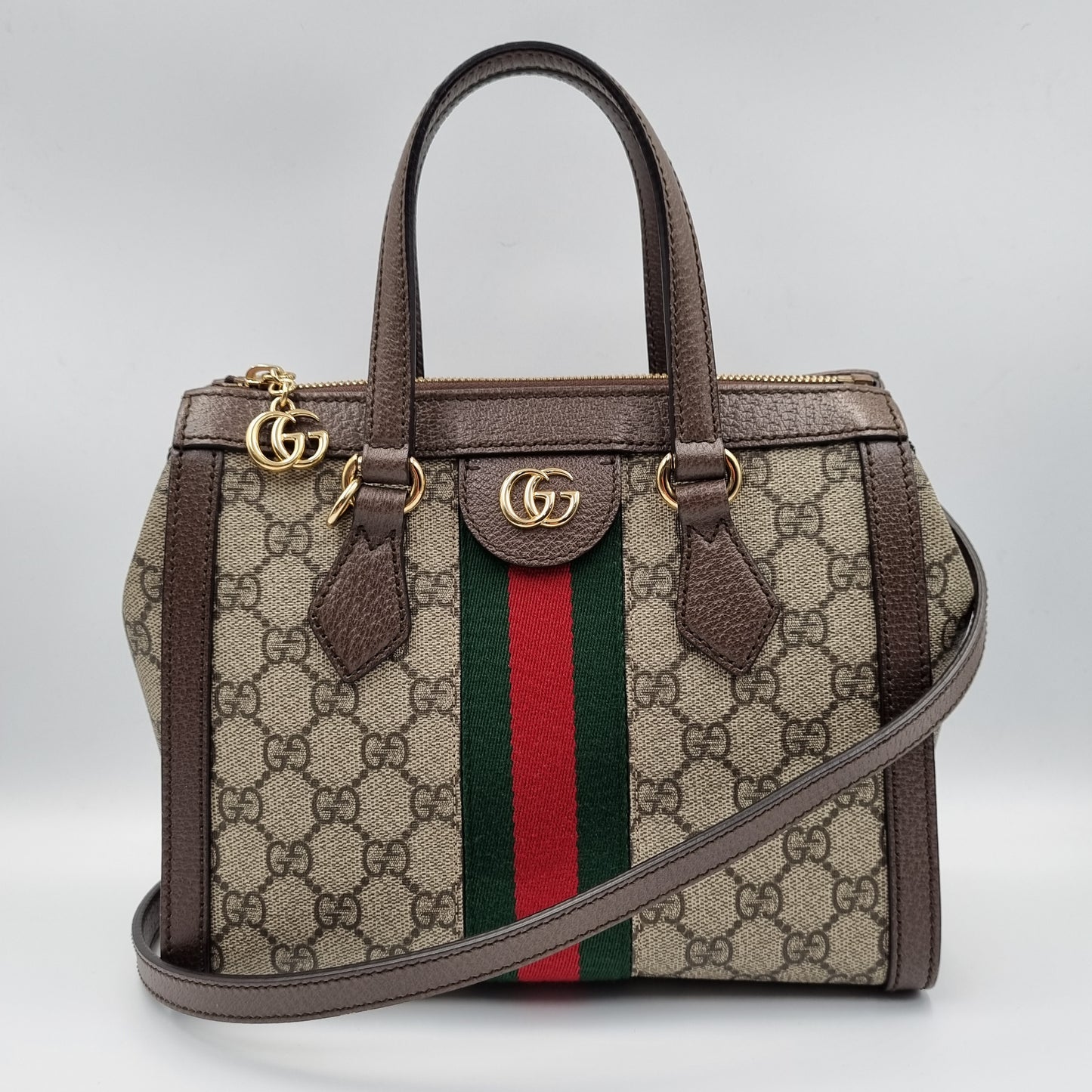 Gucci GG Supreme Ophidia Tote Women Size 24x6x21