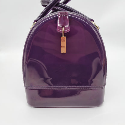 Furla Candy Boston Bag Purple Size 30x18x20